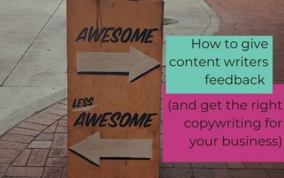How to give content writers feedback