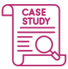 Case study icon pink