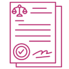 White paper icon pink